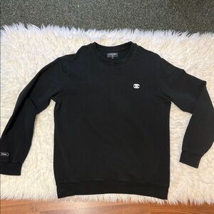 Chanel Uniform CC Embroidered Logo Crewneck Sweatshirt F/W 2018